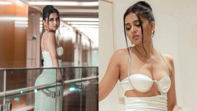 Tejasswi Prakash is glam doll in cutout white dress