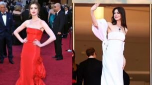 Times Anne Hathaway Turned Gorgeous In Strapless Dresses