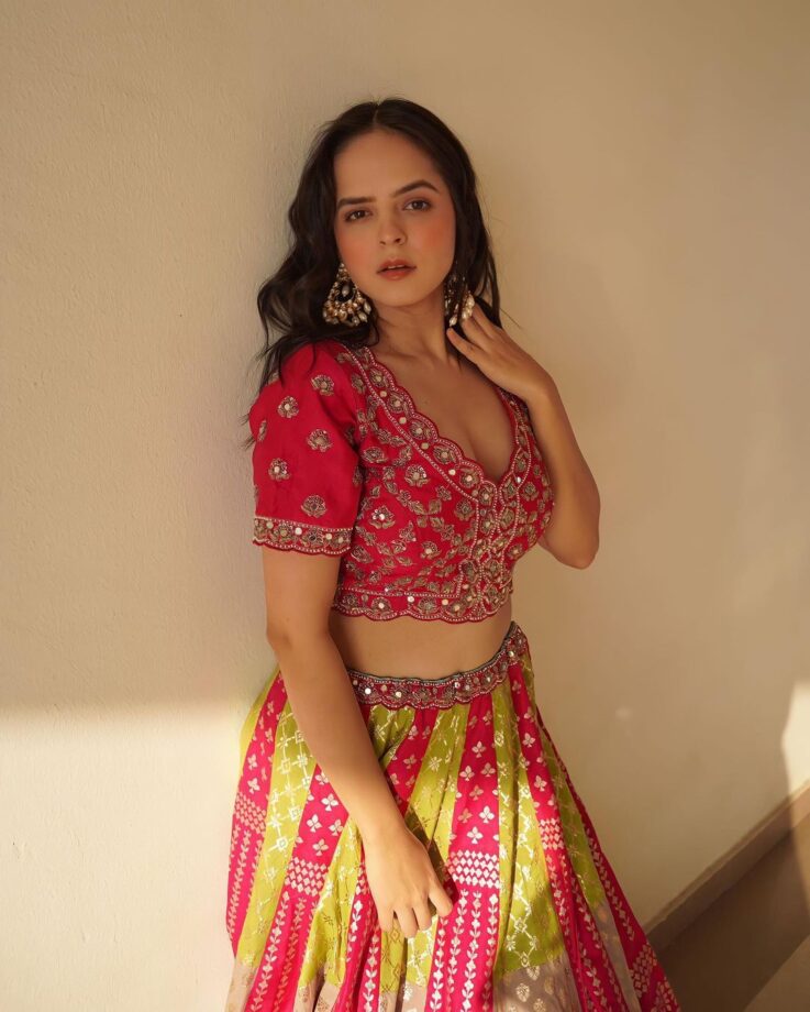 TMKOC diva Palak Sindhwani's gorgeous lehenga choli avatar is too wow 763813