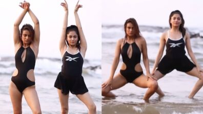 Uff Haye Garmi: Nia Sharma’s black monokini moment on wet sand is wow