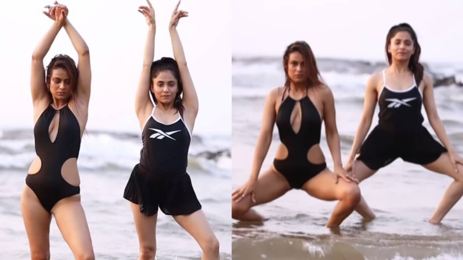 Uff Haye Garmi: Nia Sharma's black monokini moment on wet sand is wow 756851