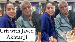 Viral Photos: Urfi Javed gets candid with Javed Akhtar, calls him ‘grandfather’