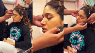 Watch: Bhumi Pednekar takes power nap while at work