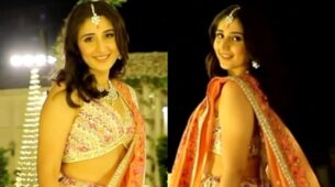 Watch: Dhvani Bhanushali takes adorable spin in gorgeous shimmery lehenga, video goes viral