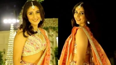 Watch: Dhvani Bhanushali takes adorable spin in gorgeous shimmery lehenga, video goes viral