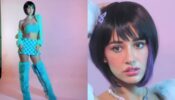 Watch: Disha Patani looks tempting in a tube top and mini skirt, poses for a photoshoot