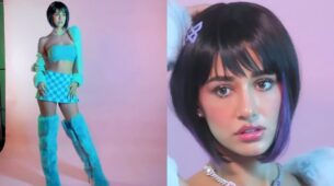 Watch: Disha Patani looks tempting in a tube top and mini skirt, poses for a photoshoot