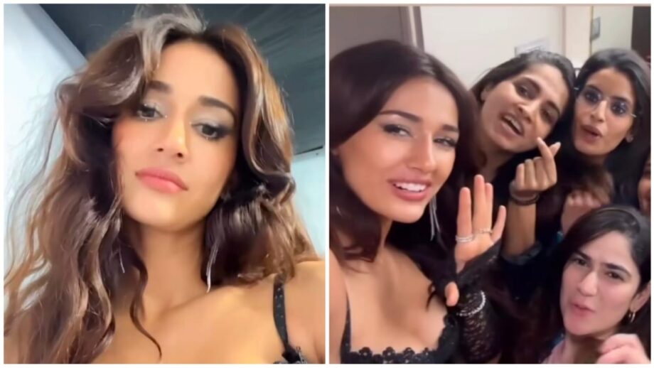 Watch: Disha Patani Oozes In All-Black Corset Top And Pant Outfit Says, 'My Beautiful Team' 756535