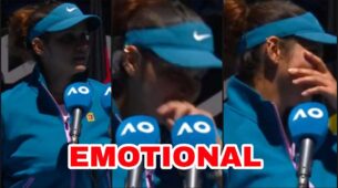 Watch: Sania Mirza gets emotional during farewell speech at Australian Open, see full video