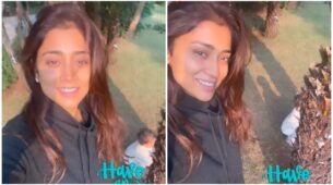 Watch: Shriya Saran With Her Daughter Radha, Says, ‘Having An Awesome Day’