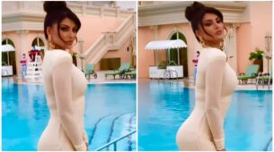 Watch: Urvashi Rautela Looks Sizzling Hot In White Skinny Fit Mini Dress