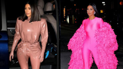 4 Times Kim Kardashian Showed Us How To Style Catsuits In Latex, Animal Print, and Monotone, See Pics