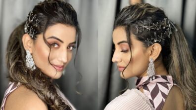 Akshara Singh does unique “safety pin” hairstyle, netizens say “second Urfi”