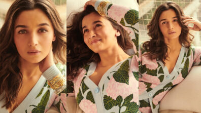 Alia Bhatt Blooms Her Grace In Floral Printed Sweater And Mini Skirt, See Pics