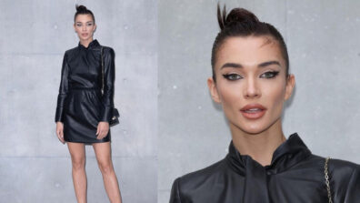 Amy Jackson turns muse in black at Milan Fashion Week