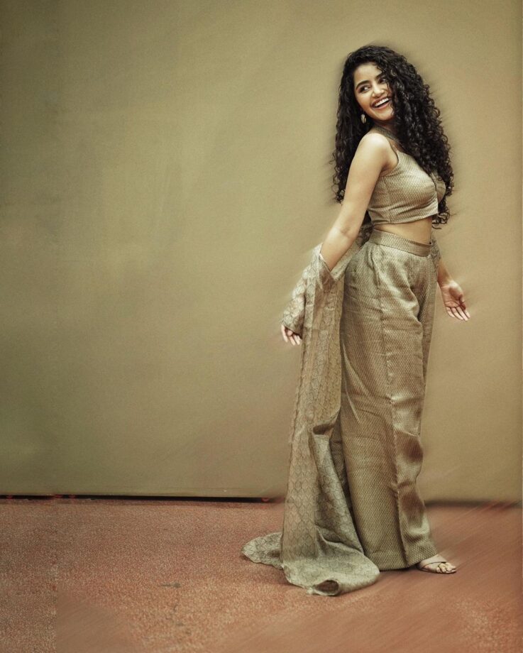 Anupama Parameswaran Shows Her Striking Figure In Halter-Neck Top And Pants With Shrug 768538