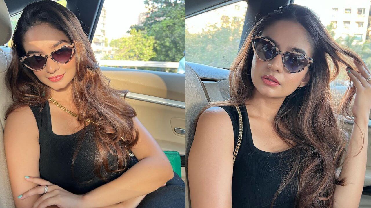 Anushka Sen's dark and sensuous black sunglass avatar is too wow 773640