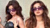 Avneet Kaur burns hearts in black latex outfit, flaunts uber cool purple sunglass swag with perfection