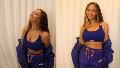 Beyonce brings out the chic in blue casual co-ord