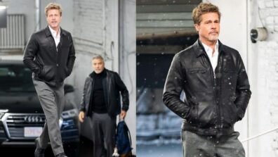 Brad Pitt And George Clooney Caught Shooting Late Night For Upcoming Thriller ‘Wolves’