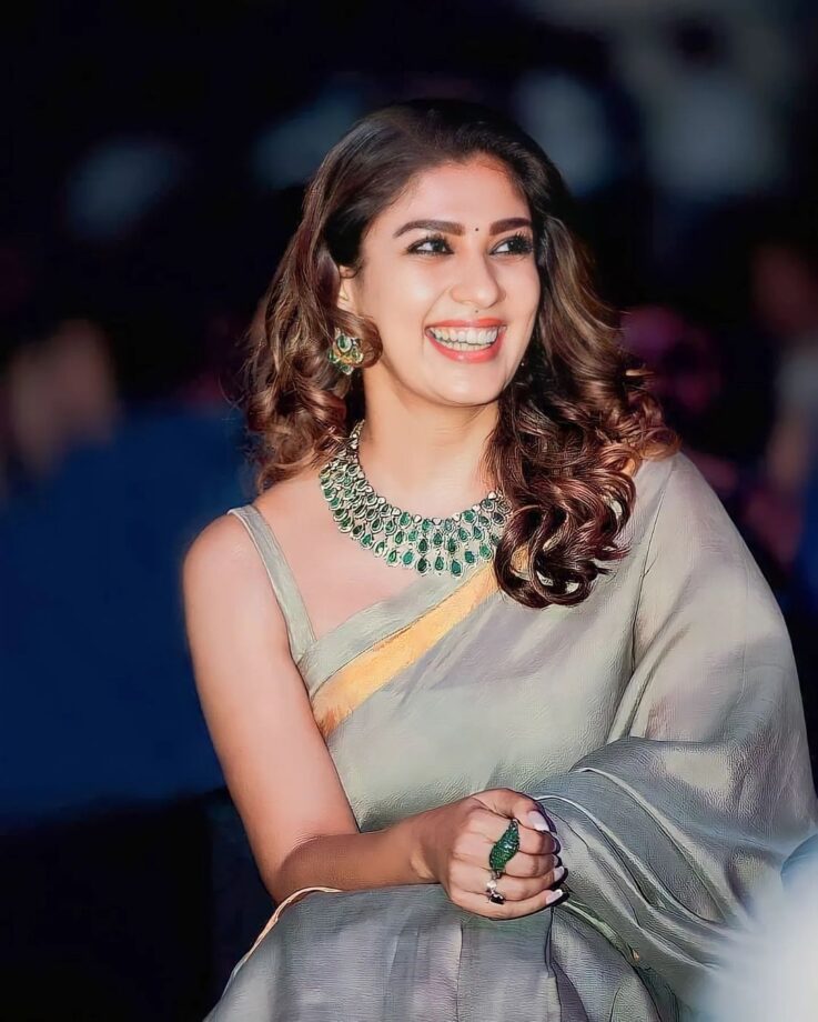 Check Out: Ethnic Queen Nayanthara Slays In Saga Green Silk Cotton Saree 773995