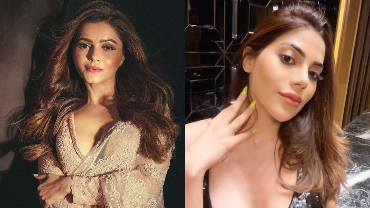 Desi Vs Videsi: Nikki Tamboli in bold shimmery dress Vs Rubina Dilaik in see-through saree, who's your favourite? 768365