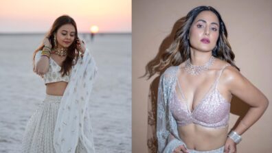 Devoleena Bhattacharjee VS Hina Khan; Who Donned The White Shimmery Lehenga?