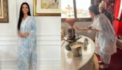 Esha Gupta looks gorgeous in sky blue patiala salwar suit, we love it