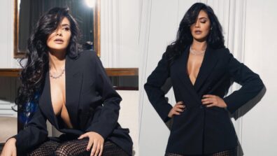 Esha Gupta’s ultimate stunning moment in ‘no bra’ pantsuit style is wow