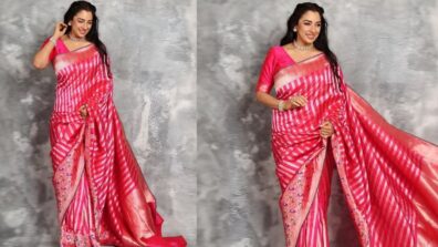 Gorgeous: Rupali Ganguly looks resplendent in pink six yards