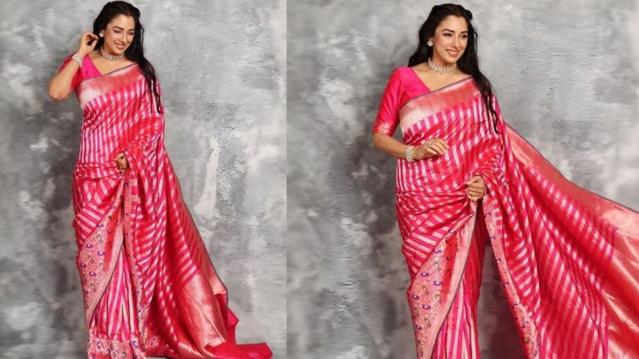 Gorgeous: Rupali Ganguly looks resplendent in pink six yards 777432