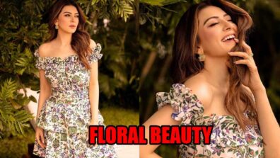 Hansika Motwani Strikes Glamorous Poses In Floral Outfit