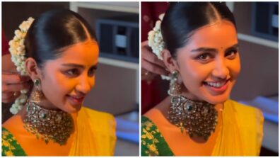 Have You Seen Anupama Parameswaran’s Singing Video In Yellow Cotton Saree? Watch!