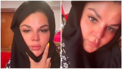 Have You Seen Rakhi Sawant’s Emotional Video Of Herself In A Black Floral Printed Outfit? Watch!