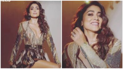 Have You Seen Shriya Saran’s Gorgeous Brown High-Slit Bodysuit Flaunting Video? Watch