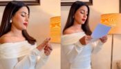 Hina Khan channels her inner white swan in white bodycon, watch