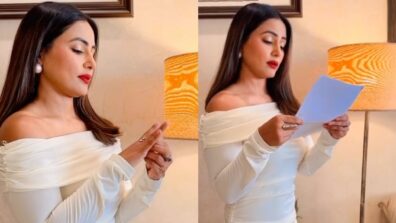 Hina Khan channels her inner white swan in white bodycon, watch