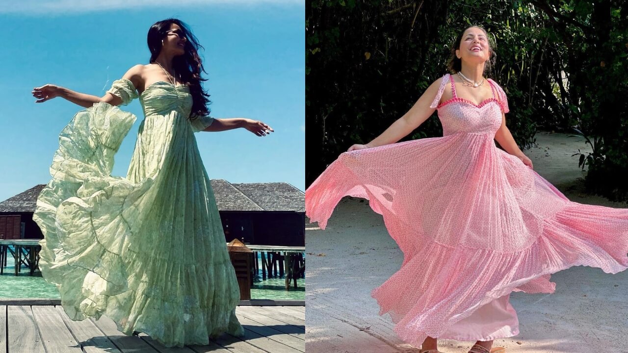 Hina Khan Or Surbhi Jyoti: Whose Beautiful Beach Maxi Dress Would You Choose? 778181