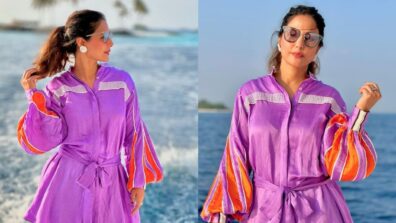 Hina Khan’s lavender vibes in Maldives is quintessential vogue goals