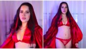 Hotness Alert: Urfi Javed Paints The Town Red On Valentine’s Day In Lingerie Outfit, Watch!