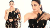 Huma Qureshi Looks Glamorous In Black Sheer Saree With Bold Tube Blouse, Check Now!