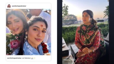 In Pics: Bhumi Pednekar goes on a spiritual ride with sister Samiksha