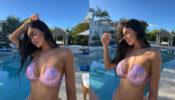In Pics: Kylie Jenner Makes A Splash In Pink Halter-Neck Bikini Outfit