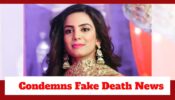 Janam Janam Ka Saath lead Nikki Sharma condemns her fake ‘death’ news; clarifies on her health condition