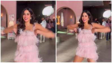 Janhvi Kapoor Wins Hearts Over Social Media With Her Chicken Dance In Pink Feather Dress – Watch