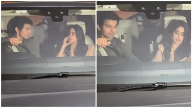 Janhvi Kapoor With Rumoured Boyfriend Shikhar Pahariya Spotted Arriving at Karan Johar’s Party