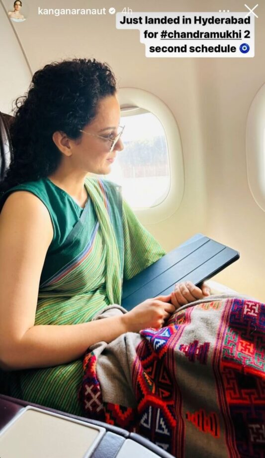 Kangana Ranaut begins prep for Chandramukhi 2 shoot, shares in-flight pic 768921