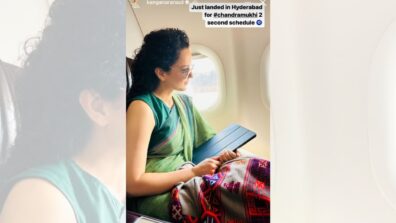 Kangana Ranaut begins prep for Chandramukhi 2 shoot, shares in-flight pic