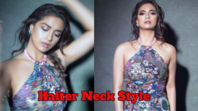 Keerthy Suresh’s Sizzling Look In Multi-Coloured Halter Neck Gown Has Internet On Fire