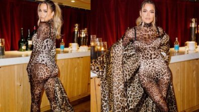 Khloé Kardashian Looks Sassy In Skin-Tight Leopard Print Outfit, See Pics